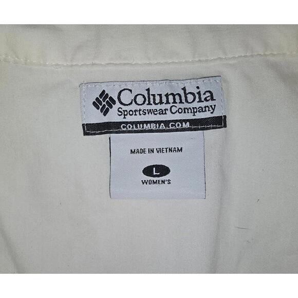 Columbia white Womens Button Down Vest Size Large - Picture 3 of 4
